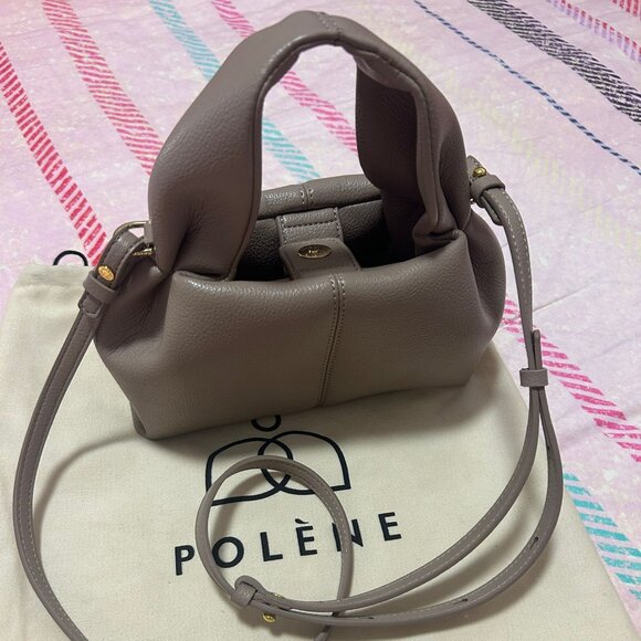 Polene Handbags - polene Numéro Neuf Mini Edition Textured Taupe